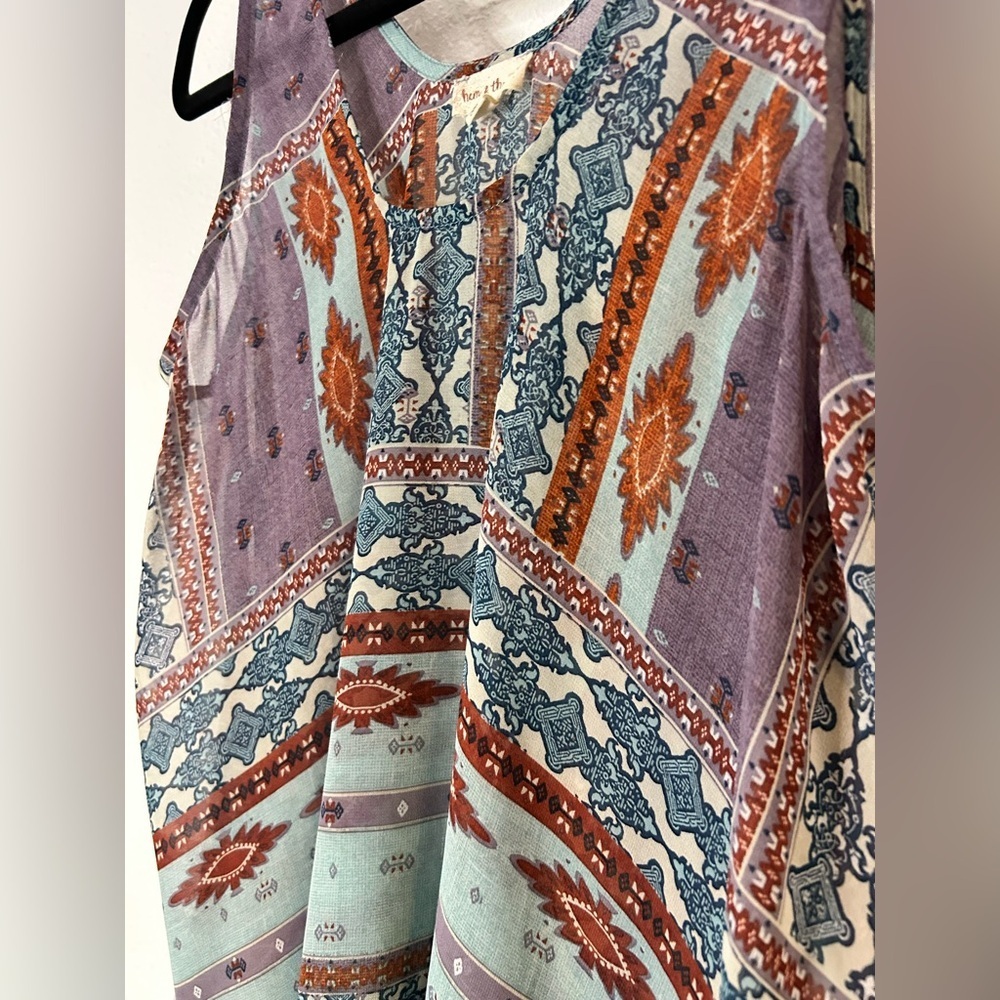 Hem & Thread Bohemian Tank Top Size Small - Picture 3 of 7